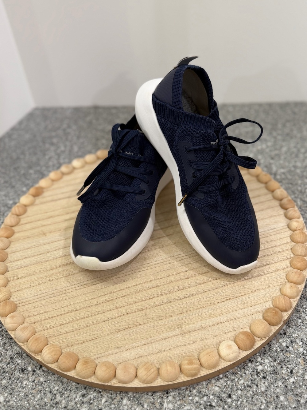 Peter Millar Hyperlight Glide Navy Knit Sneakers Women’s 7.5
